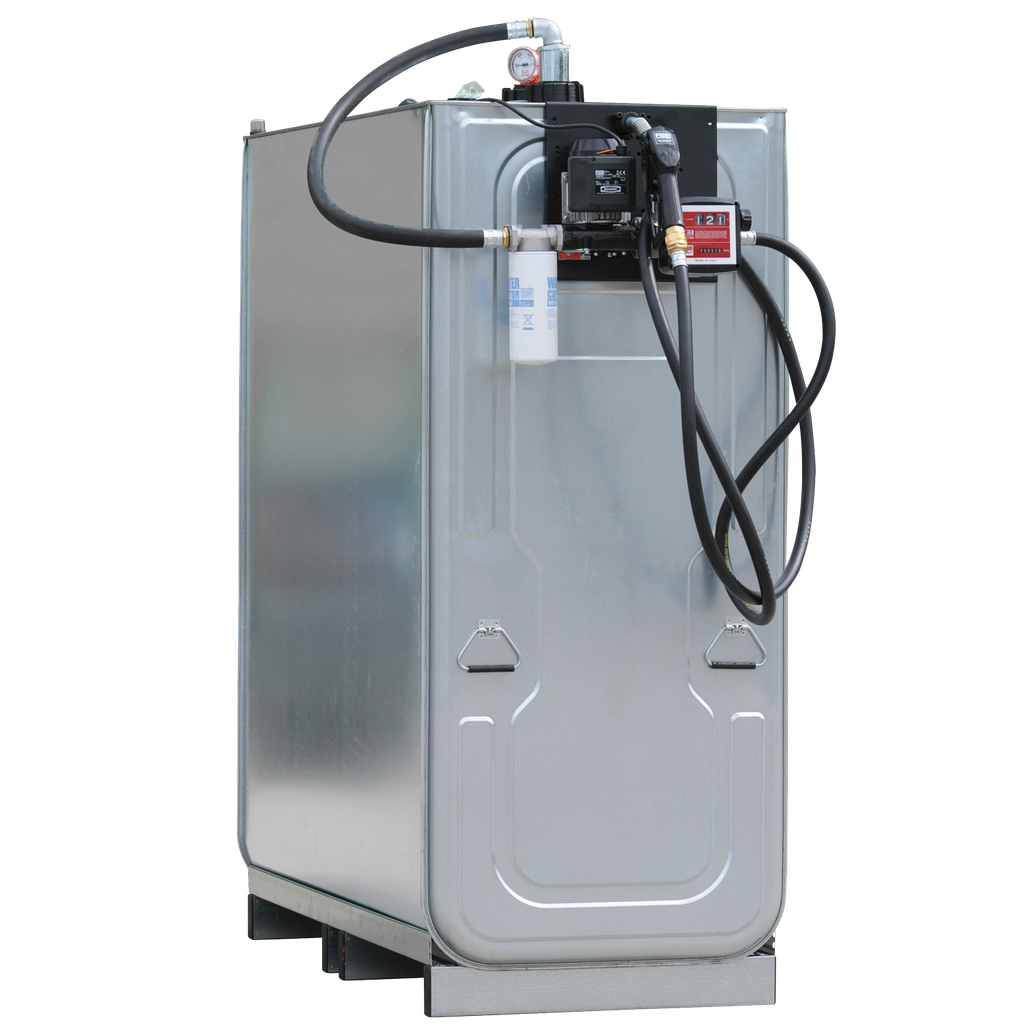 DEPÓSITO DE ALMACENAMIENTO DE GASÓLEO DE ACERO/PE DE DOBLE PARED EQUIPADO CON 750 L.