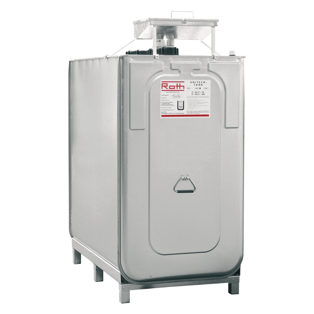 [046.831.52] DEPÓSITO DE ALMACENAMIENTO DE ACEITES USADOS DE ACERO / PE DE DOBLE PARED DE 750 L.