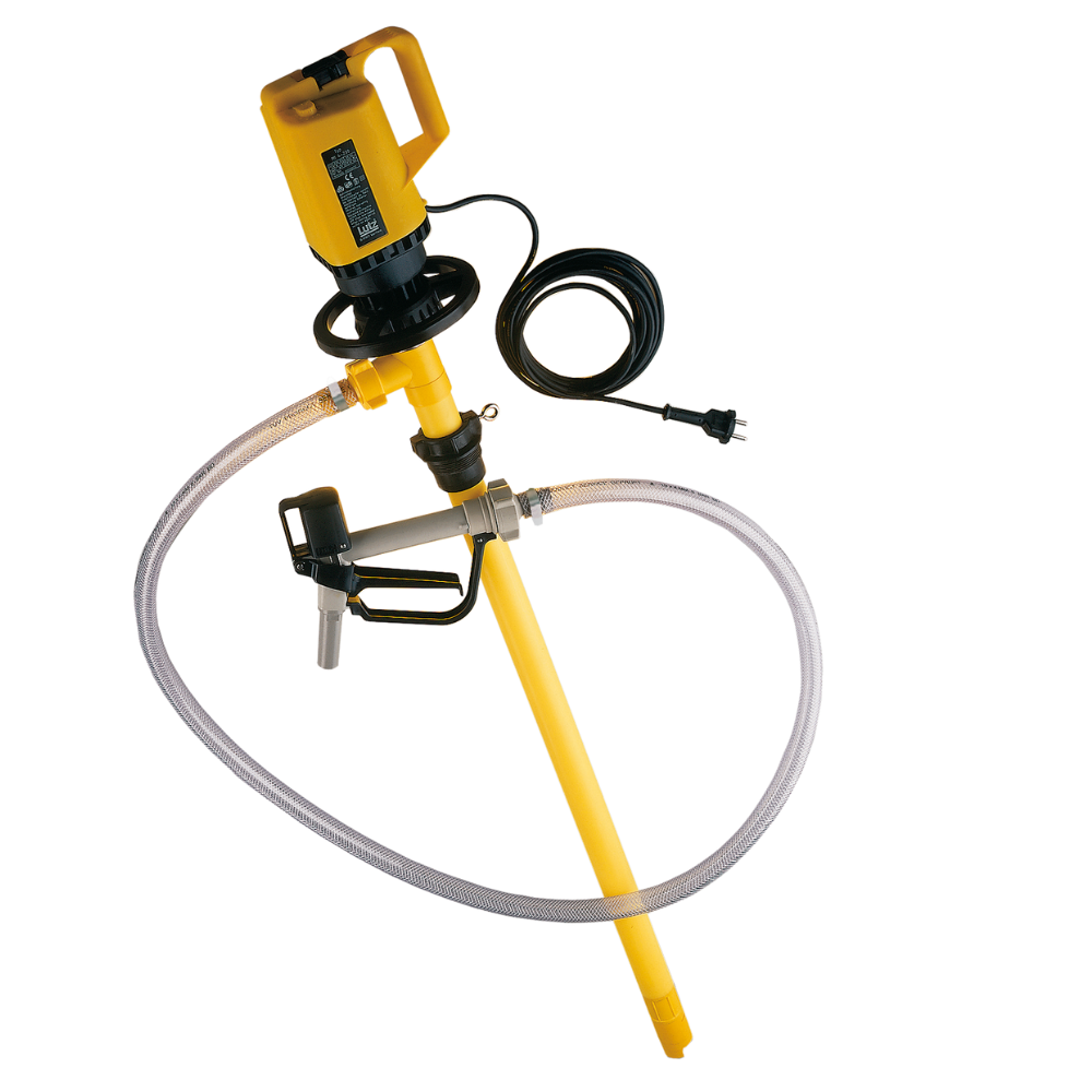 [069.122.11] KIT DE BOMBA ELÉCTRICA DE VACIADO DE BIDÓN DE 1000 MM PARA LÍQUIDOS CORROSIVOS.