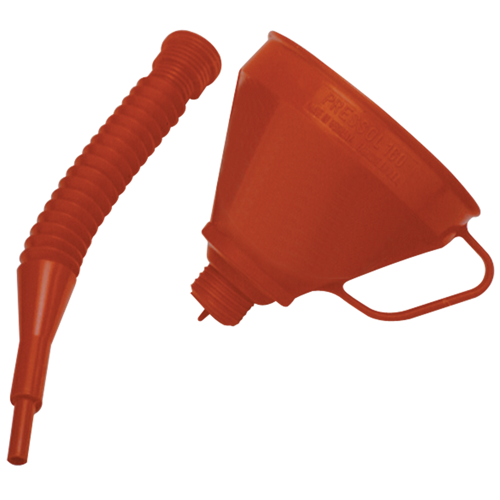 Embudo De Polietileno Con Tubo Flexible.