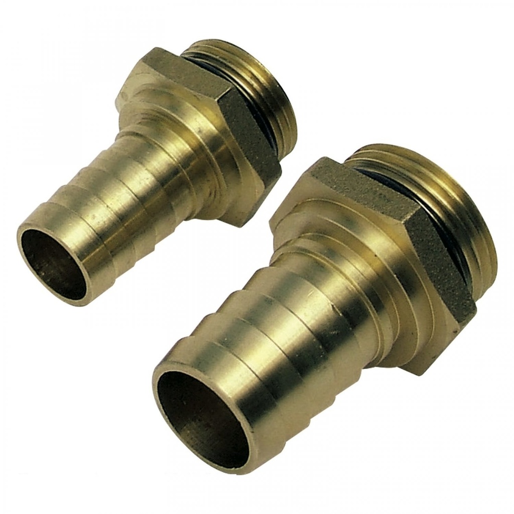 Conexión Recta Macho 1" Bsp / Macho Dn19 Estriada