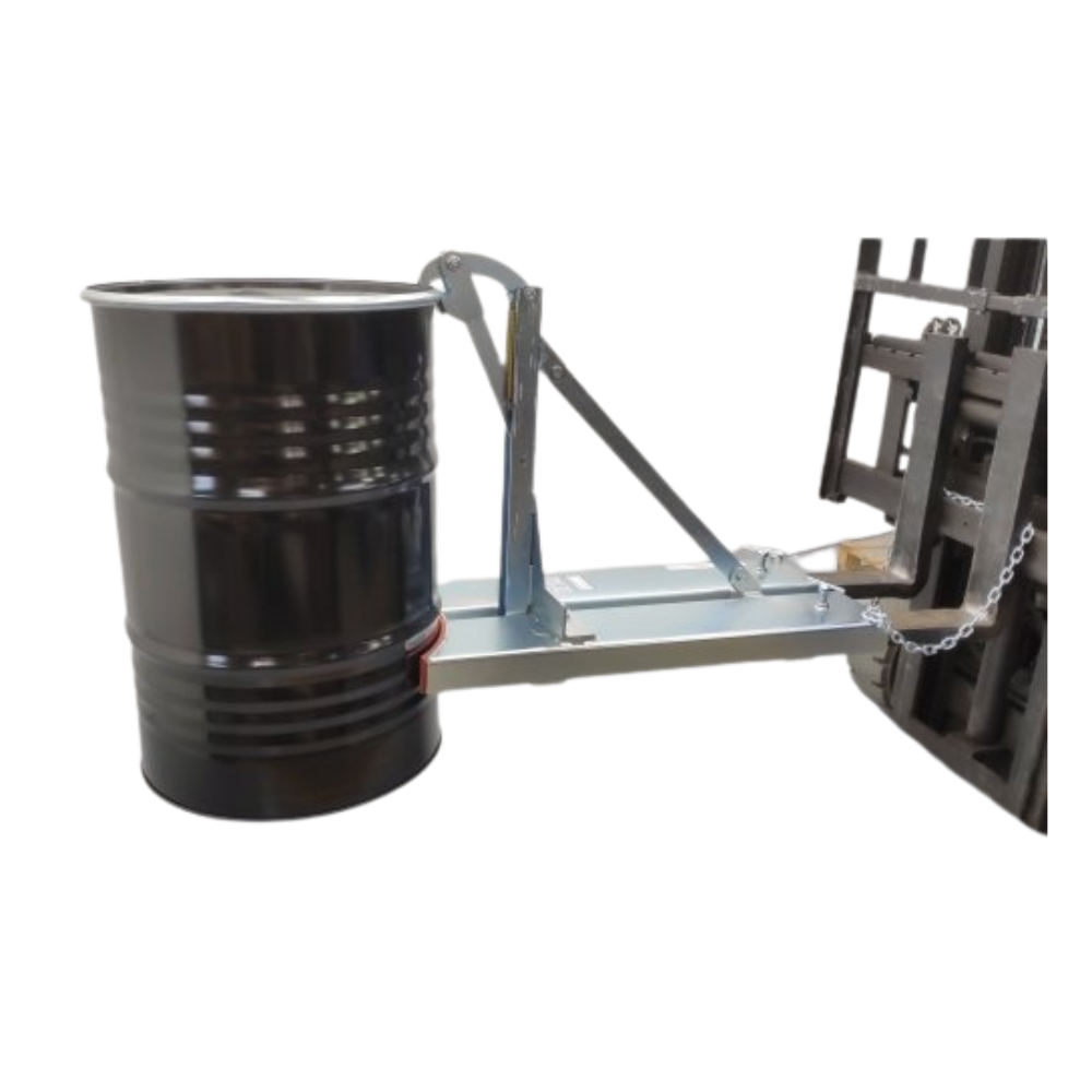 [050.397.21] PINZA ELEVADORA BIDONES PARA CARRETILLA