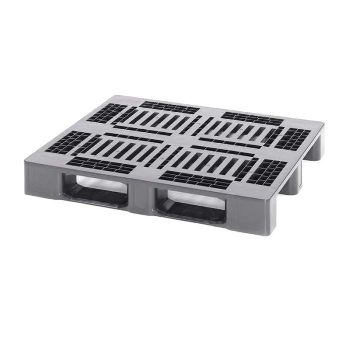 [HOMP1210] LOTE DE 15 PALET DE PLÁSTICO 120X100CM CON 3 PATINES Y BORDE SEGURIDAD