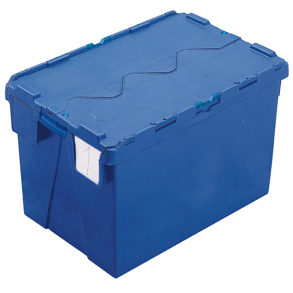 CUBETO APILABLE CON TAPA INTEGRADA, CAPACIDAD DE 70 LITROS.