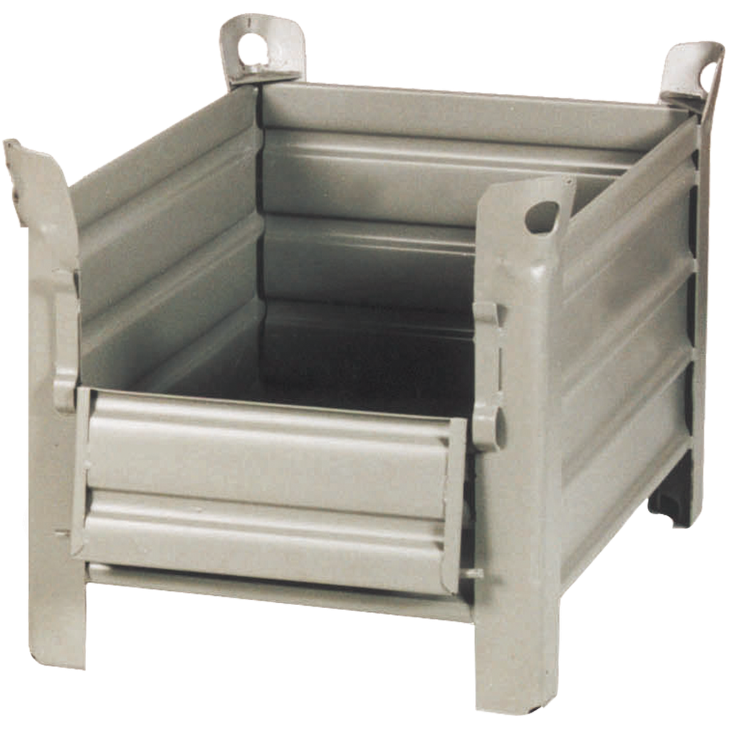 [043.074.99] Caja-Palet Metálica Con Tapa Abatible De 835 X 635 X 600 Mm.