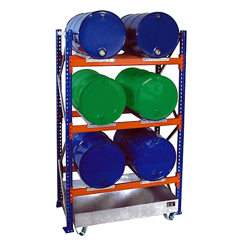Estanteria Para 6 Bidones Con Base Recoge Liquidos