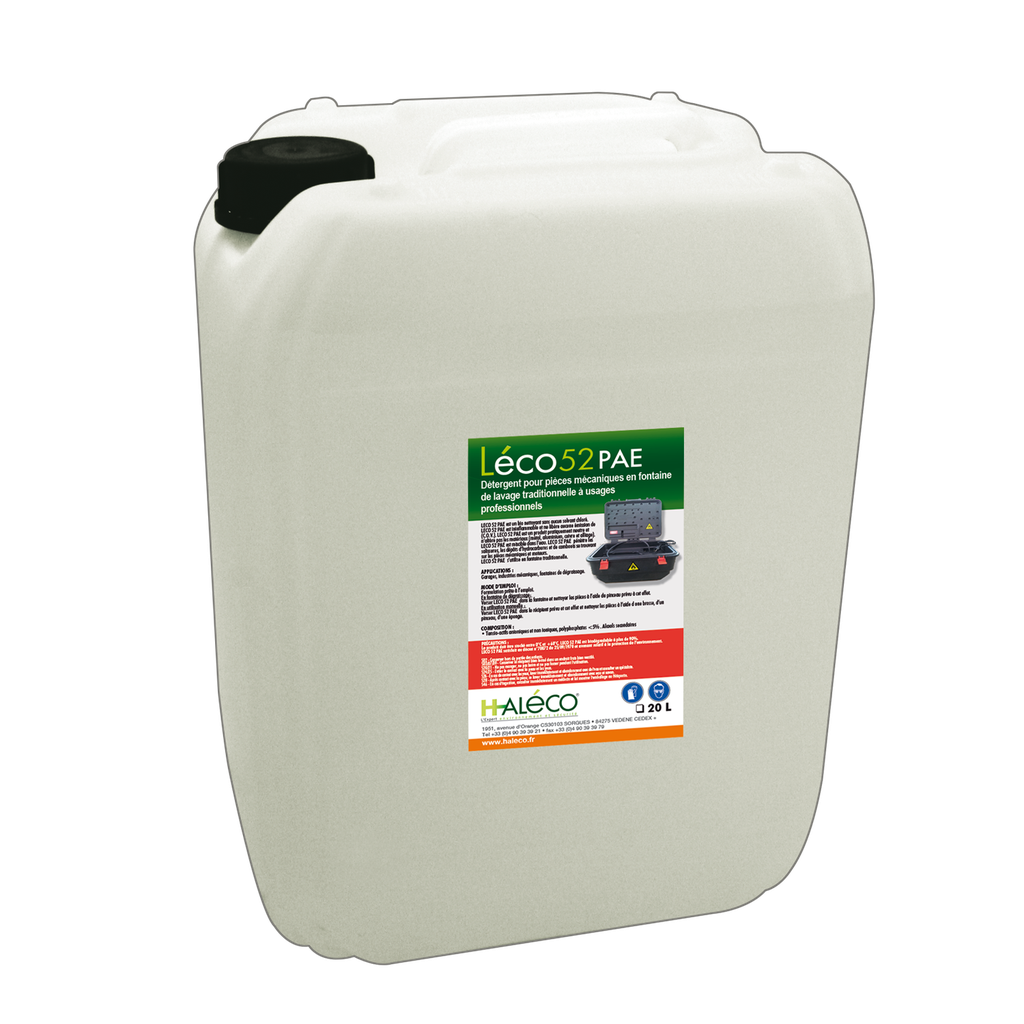 DETERGENTE BIOLÓGICO LÉCO52PAE® PARA FUENTE DE DESENGRASE.