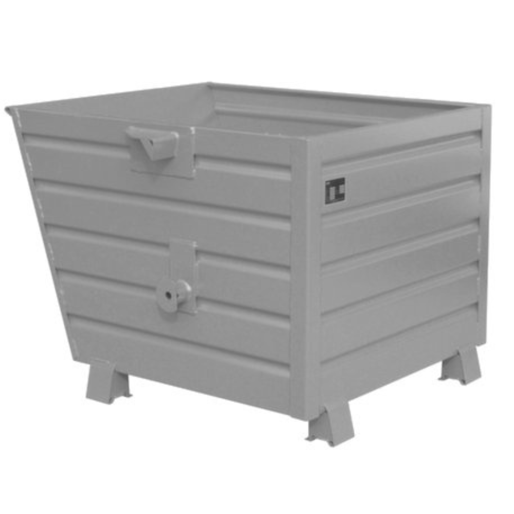Contenedor Con Vuelco Opcional 1500 Litros Galvanizado En Caliente.