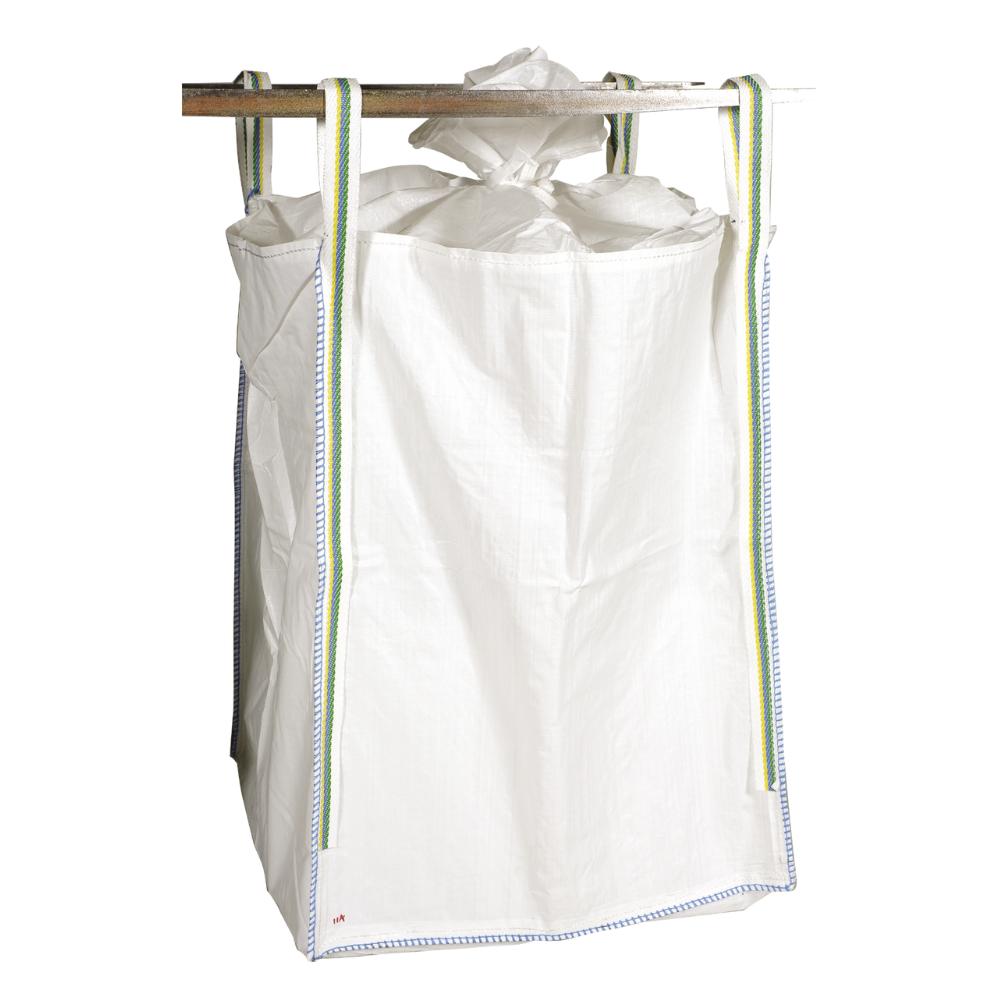 LOTE DE 10 BIG BAGS CON CAMISA DE CIERRE Y FONDO PLANO, DE UN SOLO USO.