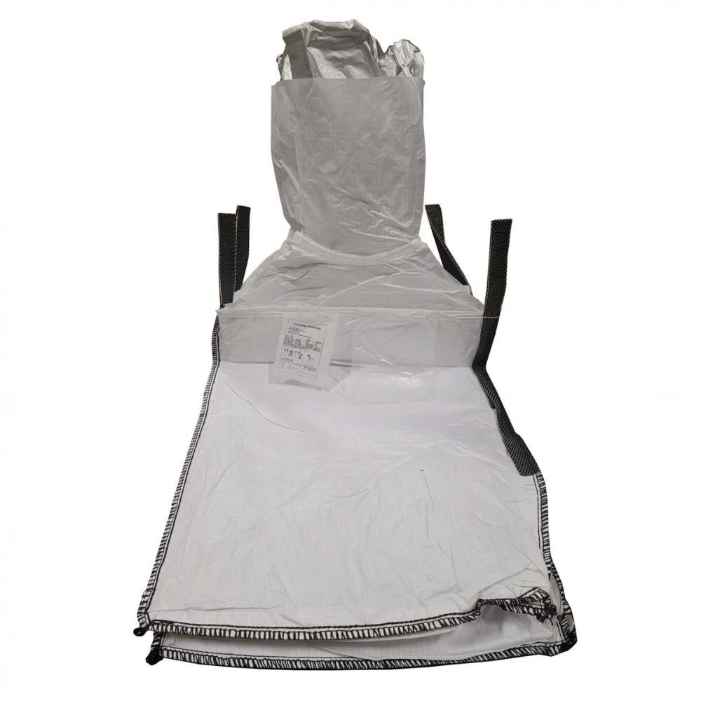 [047.833.48] BIG BAG CON BOLSA DE ALUMINIO DE UN SOLO USO, APERTURA TOTAL, FONDO PLANO, 1000 KG