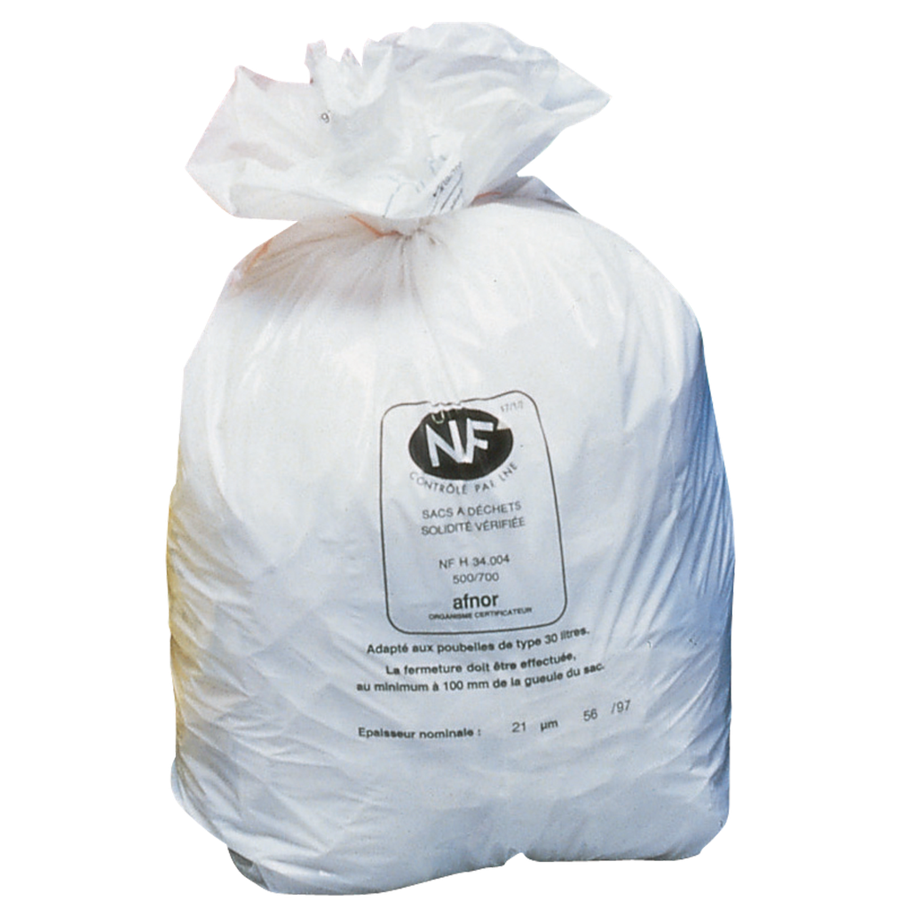 250 Bolsas De Basura Nf Blancas, 110 L.