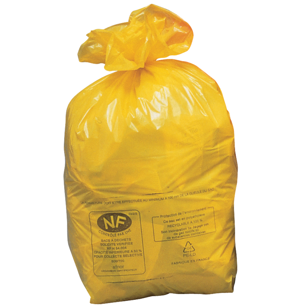 [SACJ110NF] 250 Bolsas De Basura Amarillas Nf, 110 L.