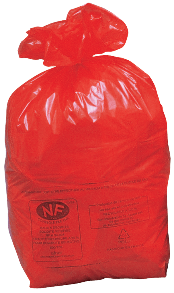 [SACR110NF] 250 Bolsas De Basura Nf Rojas, 110 L.