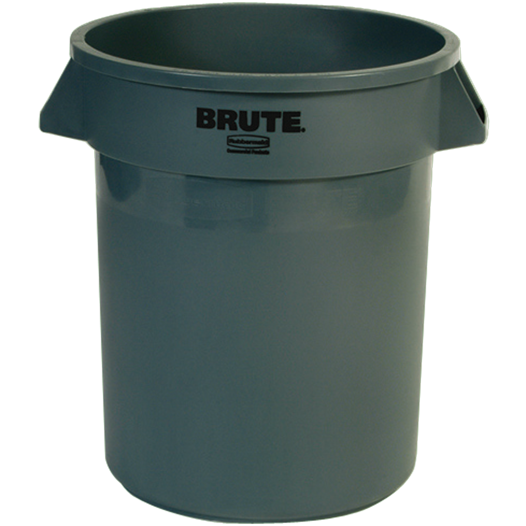 CUBO DE BASURA REDONDO BRUTE DE PLÁSTICO, 76 L.