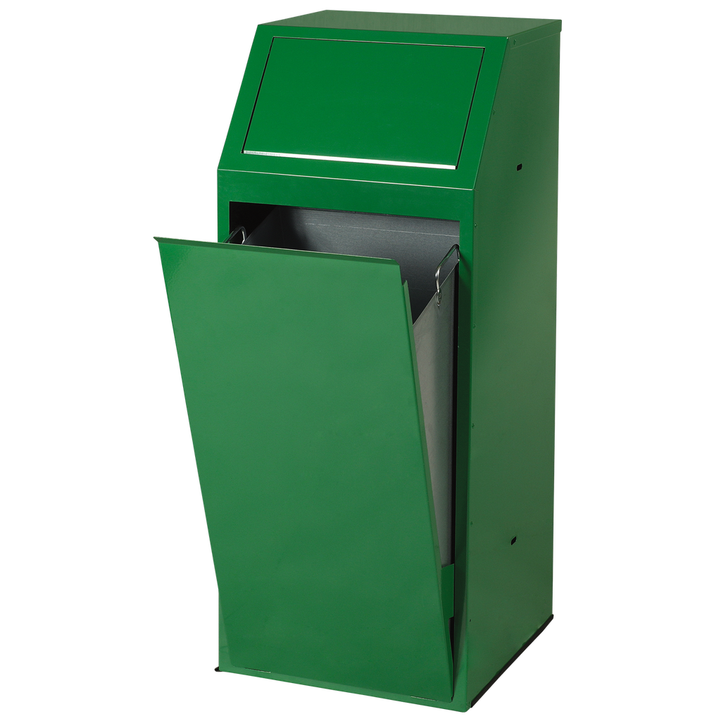 [016.306.45] Papelera Metálica Económica Para Recogida Selectiva, 72 L.