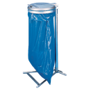 SOPORTE PARA BOLSAS DE BASURA SOBRE PIE CON TAPA DE PLÁSTICO, 110 L.