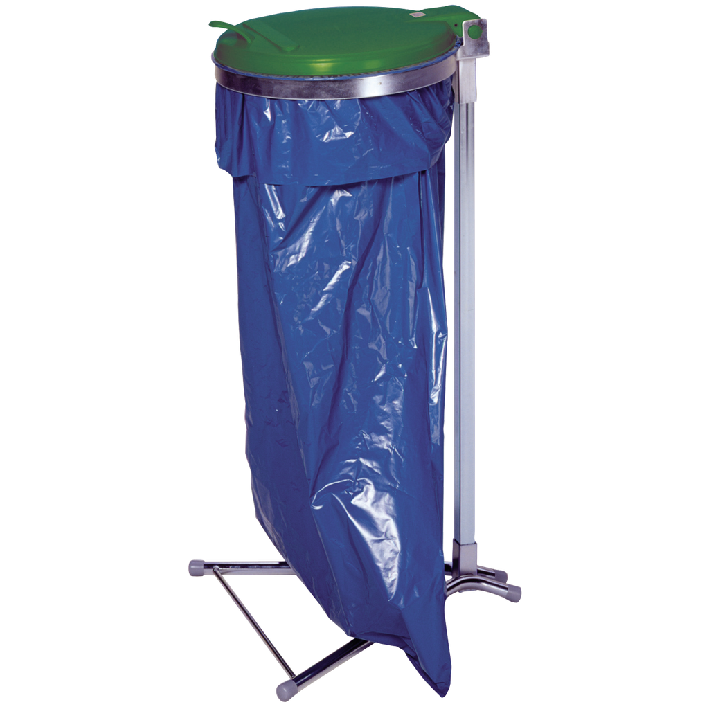 [031.052.38] Soporte Para Bolsas De Basura Sobre Pie Con Tapa De Plástico, 110 L.