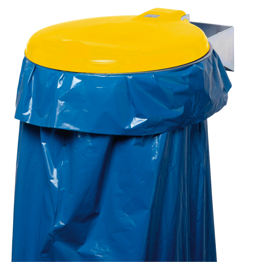[031.052.62] Soporte Para Bolsas De Basura Mural Con Tapa De Plástico, 110 L.