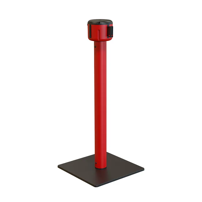 Poste Basic Rojo Con Cinta Blanca Y Roja 10M