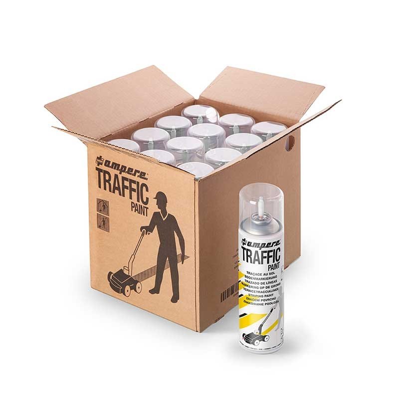 Caja De 12 Aerosoles Blanco Para Trazadora