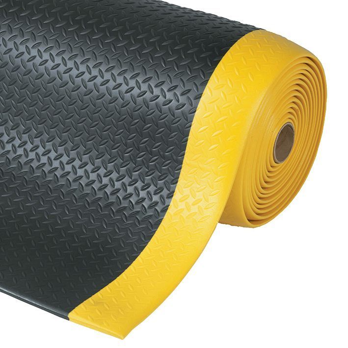 ALFOMBRA ANTIFATIGA DIAMOND SOF-TRED_x0099_ ZONAS SECAS NEGRA 60CM X 18.3M