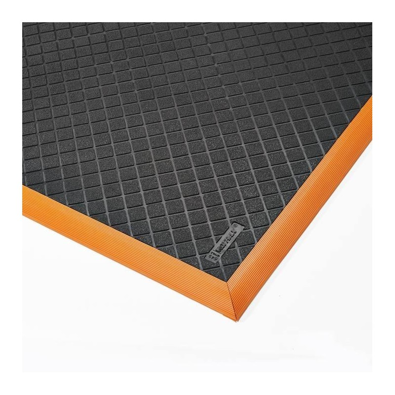 ALFOMBRA ANTIFATIGA SAFETY STANCE SOLID, ZONAS SECAS, NEGRO POR M2.