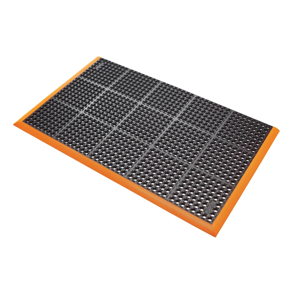 [886.460.76] ALFOMBRA ANTIFATIGA SAFETY STANCE_x0099_ ZONAS HÚMEDAS NEGRO POR M2.