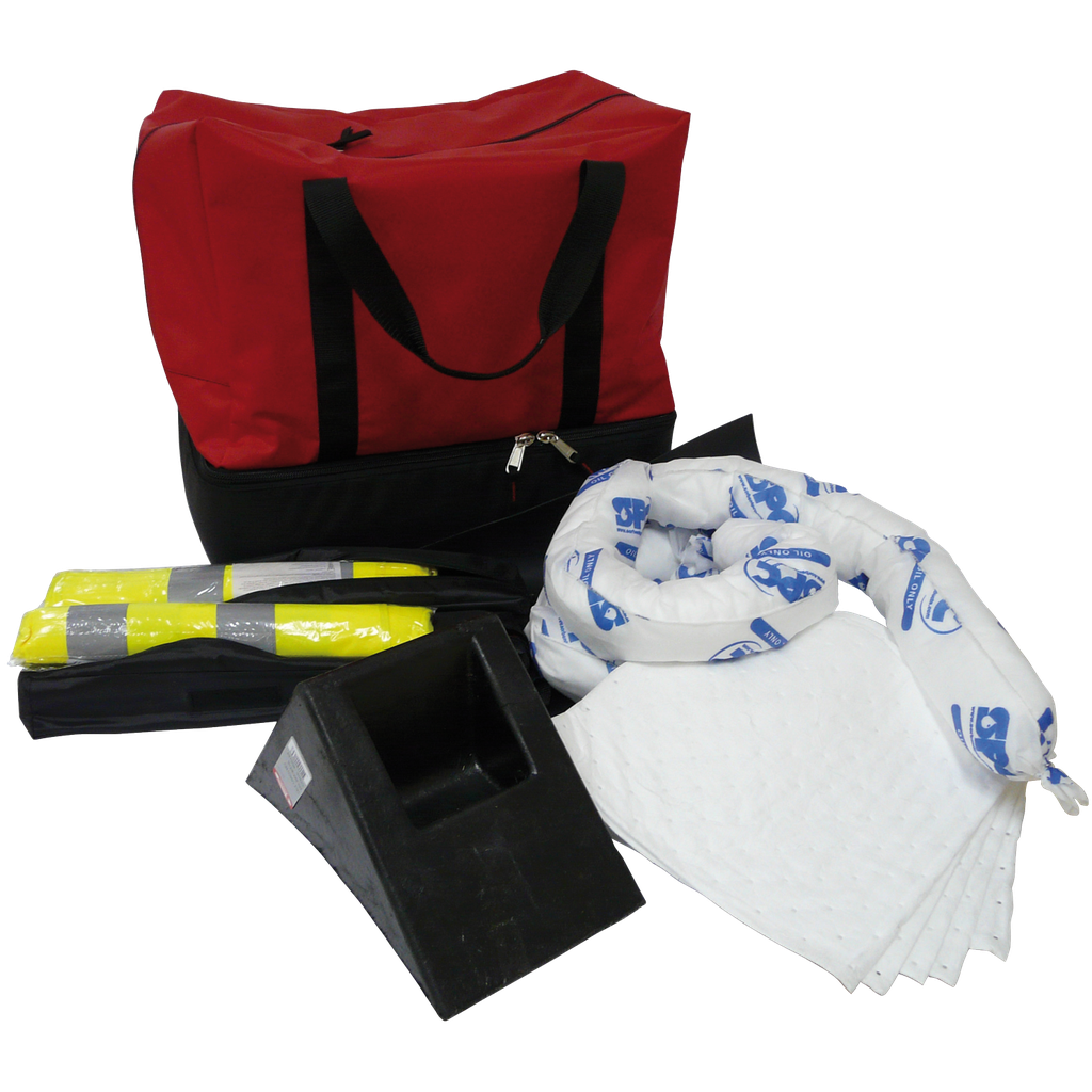 [046.251.55] KIT ADR REGLAMENTARIO CON LONA DE OBTURACIÓN Y ABSORBENTES.