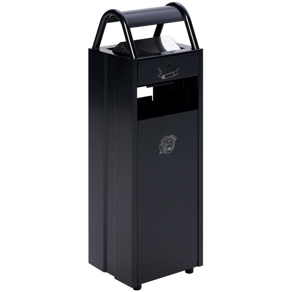 [246.859.89] CUBO DE BASURA CON CENICERO, 35 L.