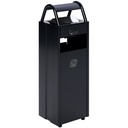 CUBO DE BASURA CON CENICERO, 35 L.