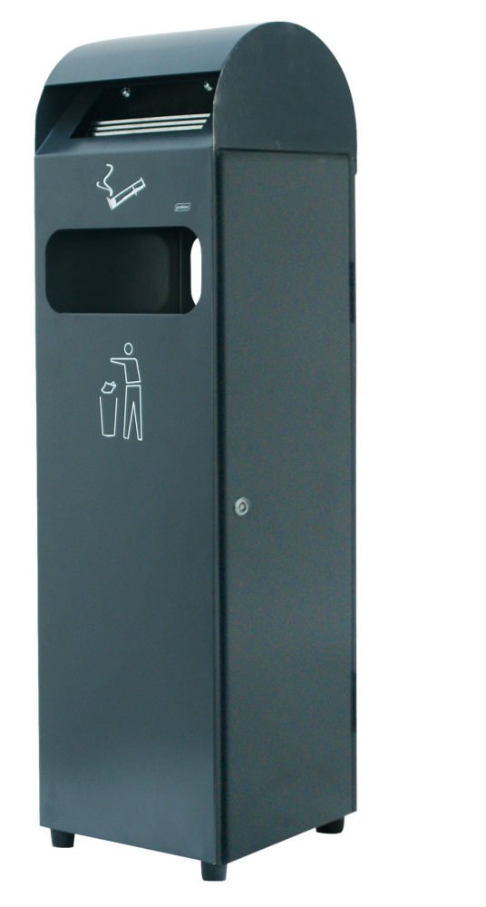 [341.991.36] CENICERO CON PAPELERA 29L ACERO GALVANIZADO