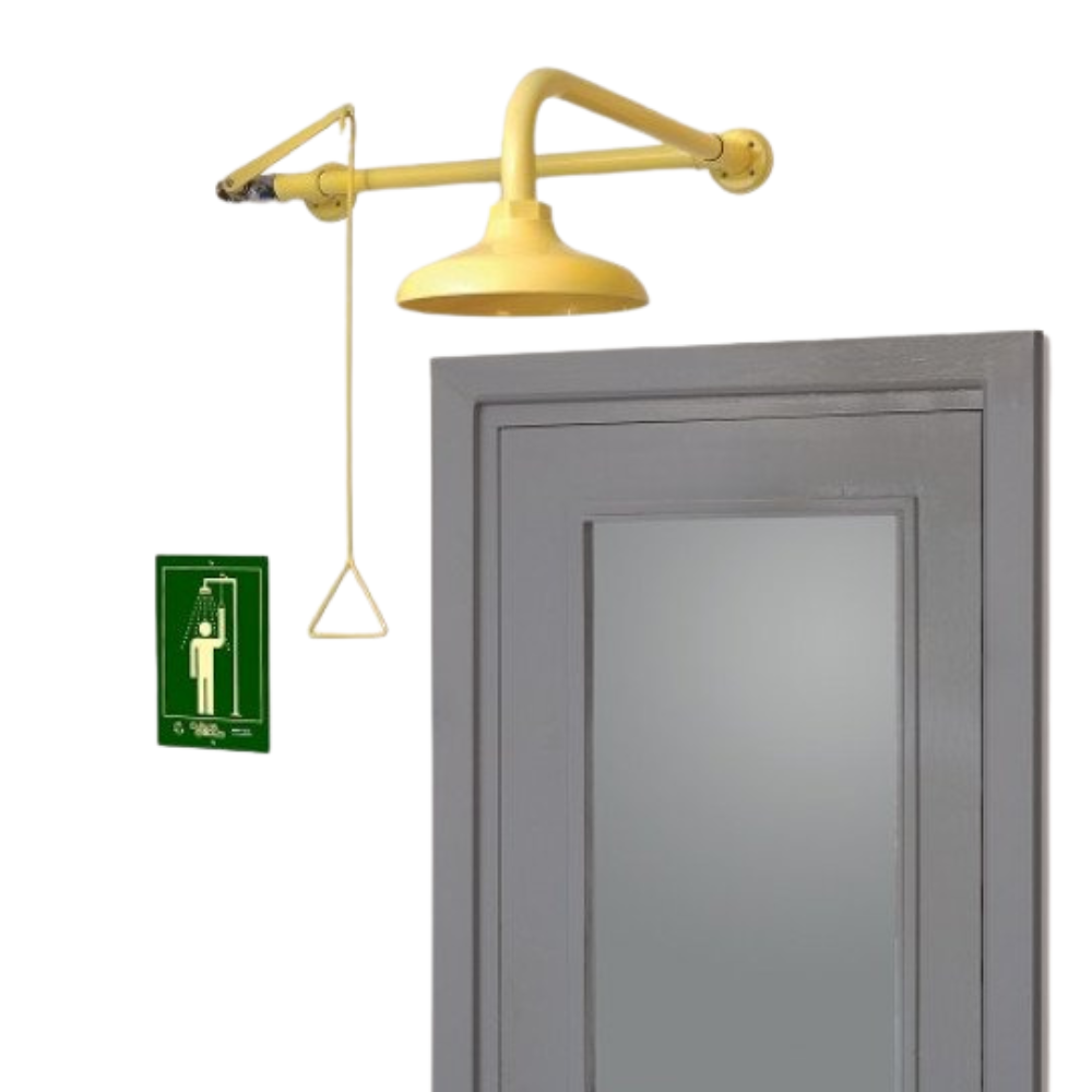 DUCHA MURAL SOBRE PUERTA MANDO IZQUIERDO, ROCIADOR ABS