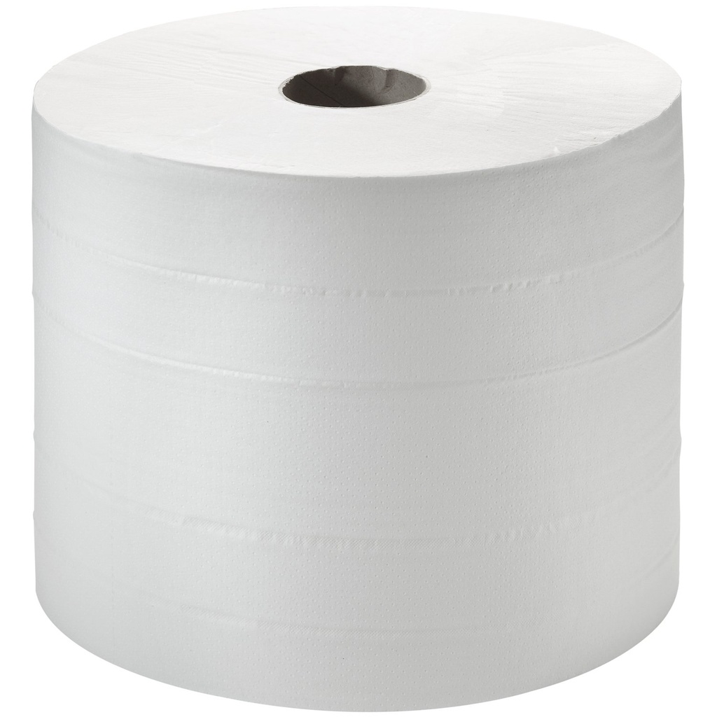 [395.431.98] LOTE DE 2 ROLLOS DE PAPEL DE LIMPIEZA BLANCO CON 1500 HOJAS GOFRADAS.