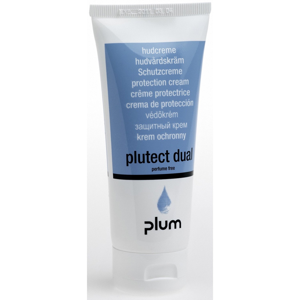 [395.431.83] LOTE DE 18 TUBOS DE 100 ML DE CREMA PROTECTORA PLUTECT DUAL.