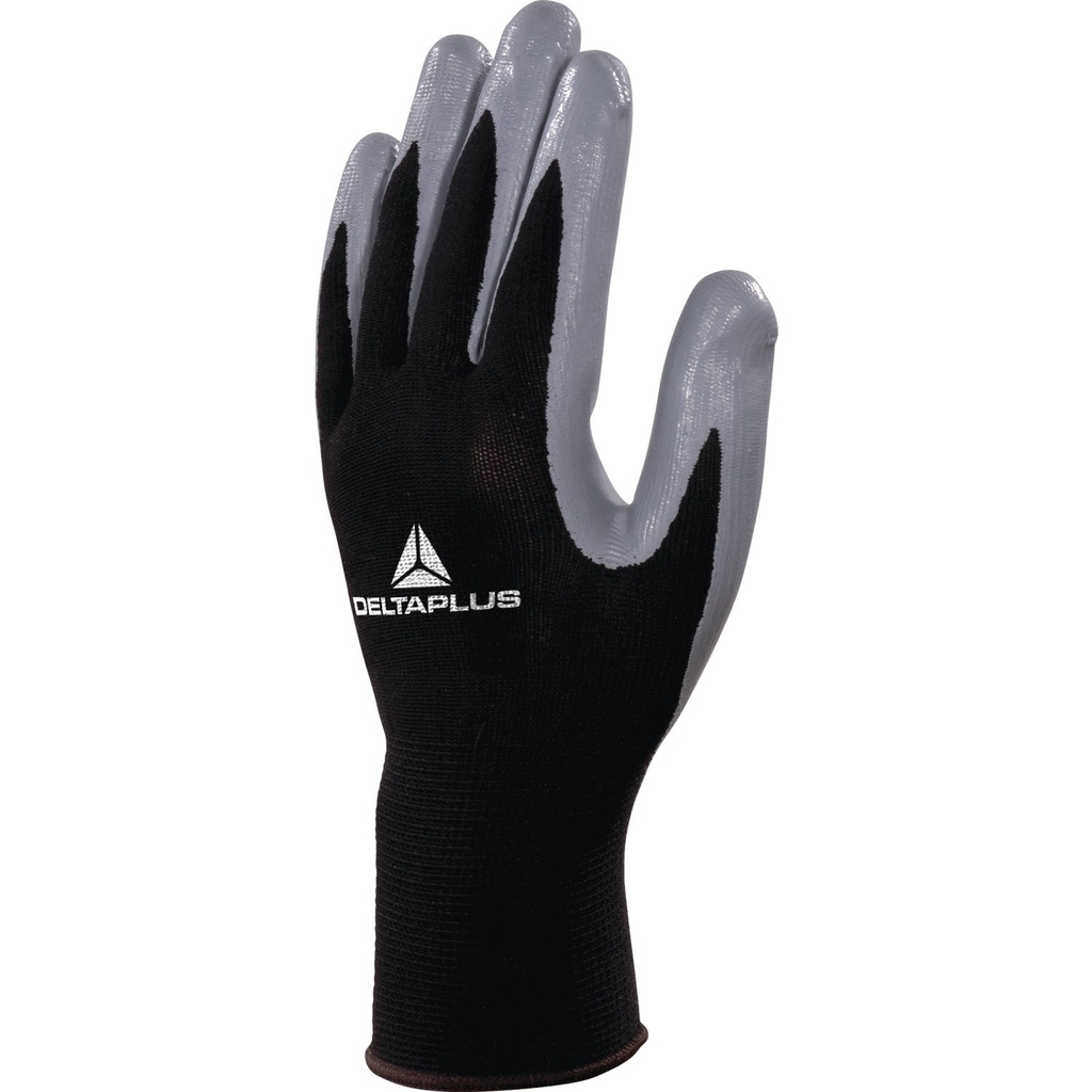 LOTE DE 10 PARES DE GUANTES TEJIDOS CON REVESTIMIENTO DE NITRILO, TALLA 9.