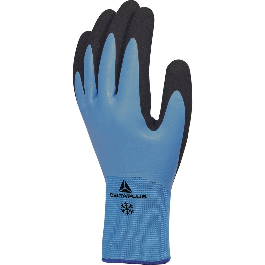 [DT664-11] LOTE DE 12 PARES DE GUANTES ESPECIALES PARA FRÍO RECUBIERTOS DE LÁTEX TALLA 11.