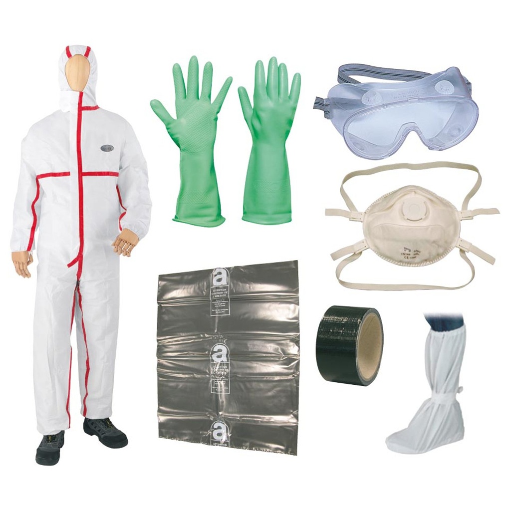 [PTKAM2] KIT DE PROTECCIÓN QUÍMICA ESPECIAL PARA AMIANTO.