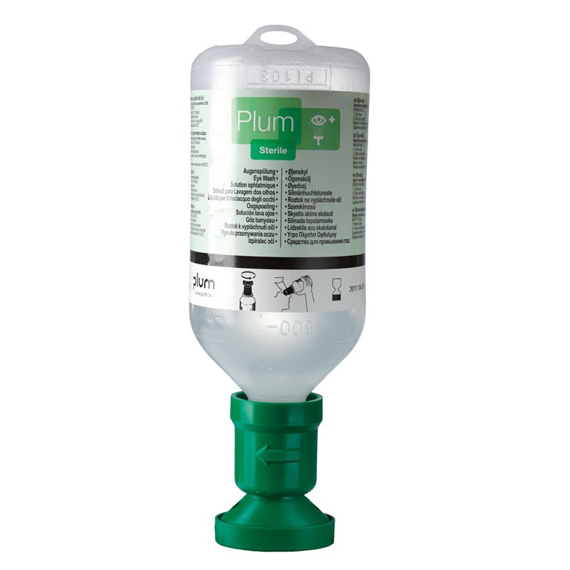 [11020] SOLUCIÓN SALINA, botella de 500 ml con cavidad ocular