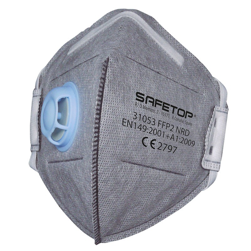[31053] Ffp2 Nr D, Mascarilla Plegable Vertical Válvula Carbón Activ