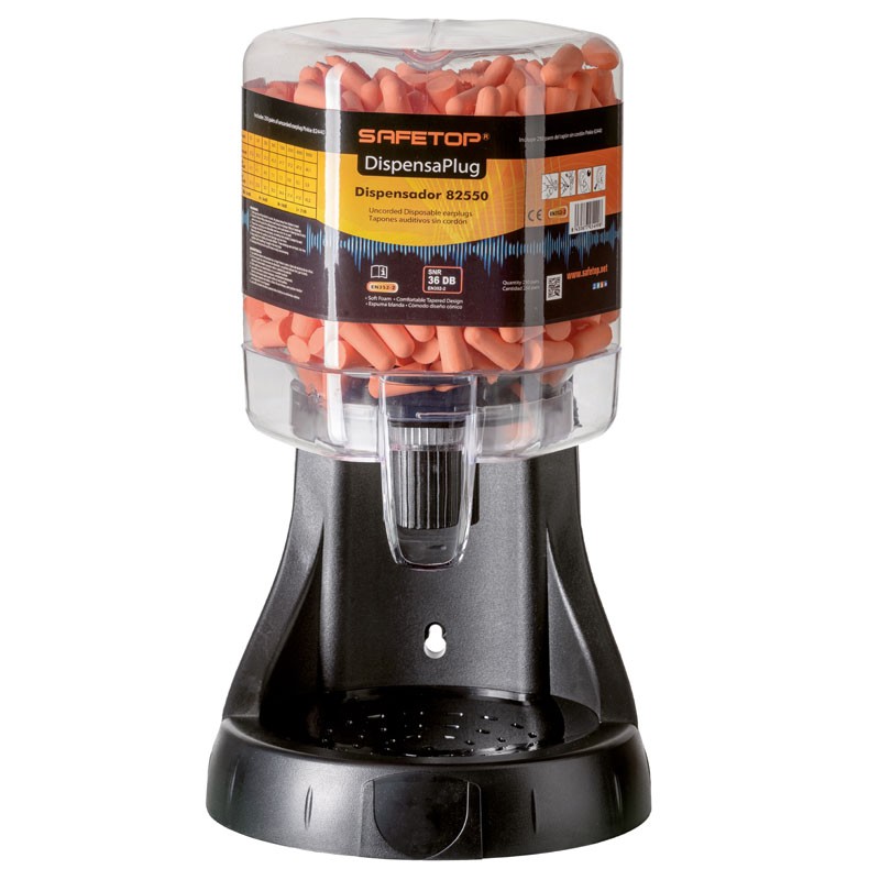 [82550] Displug-250, Dispensador con 250 Pares Tapones 37 Db