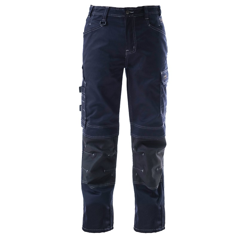 [168] TRIVES, pantalón Stretch algodón Oxford azul, tallas S-3XL