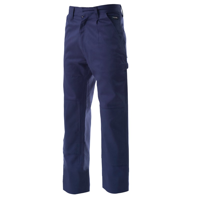 [143] ORTO, pantalón 100% algodón azul marino tallas XS-3XL