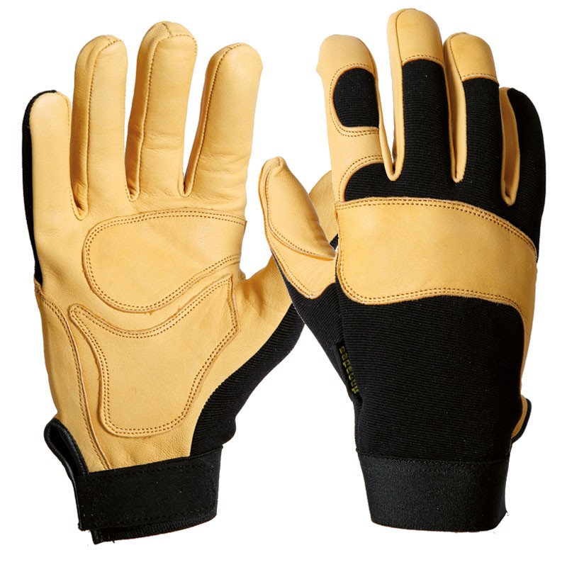 [G126] Berkeley Flex, Guante Piel-spandex con Velcro Tallas 9 y 10