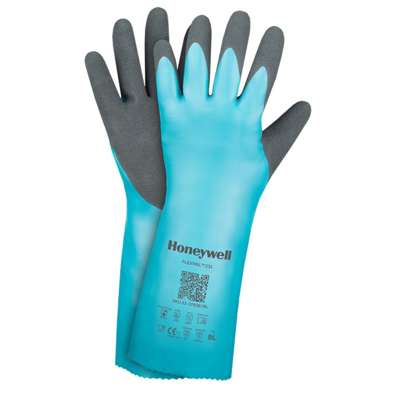 [G333] FLEXITRIL CORTE "C", guante nitrilo alimentario+quimico+100º