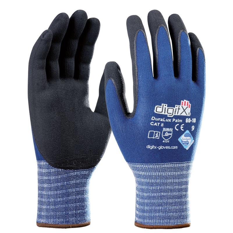 [60-10] Duralux Palm, Guante de Lycra y Nitrilo Satinizado
