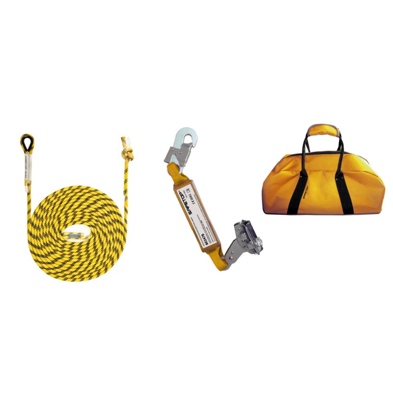 KIT LÍNEA VIDA VERTICAL, Cuerda 40m 80154 + 80247B+80169