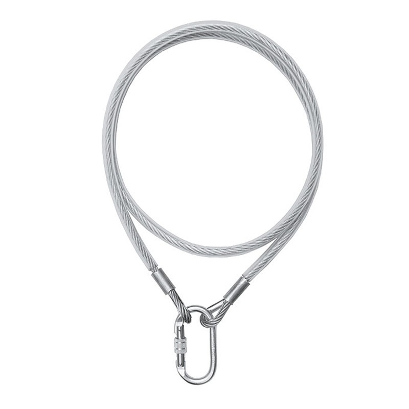 [80294] Cable Conector 5 M, de Acero 8 Mm Diámetro con Mosquetón