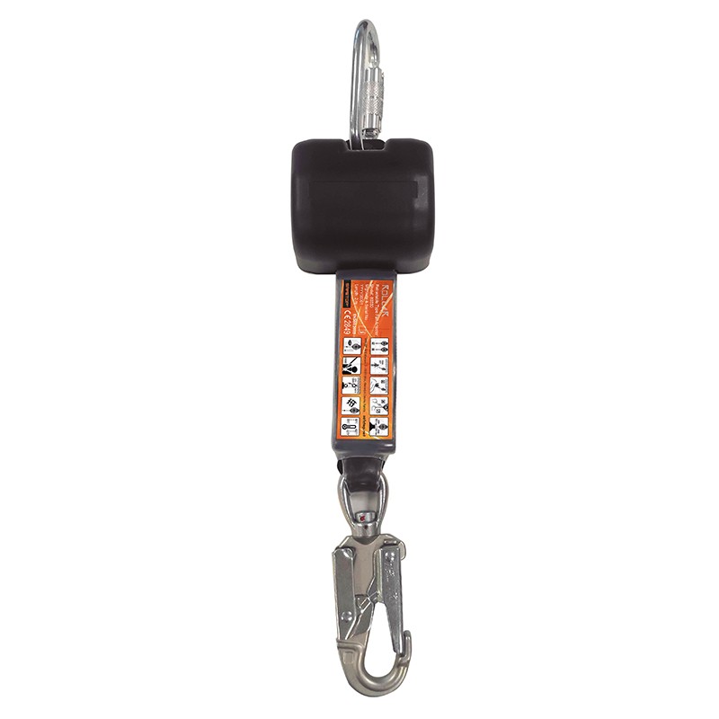[80330] ROLLER, retractil cinta 2 m 100Kg absorbedor+mosquetones
