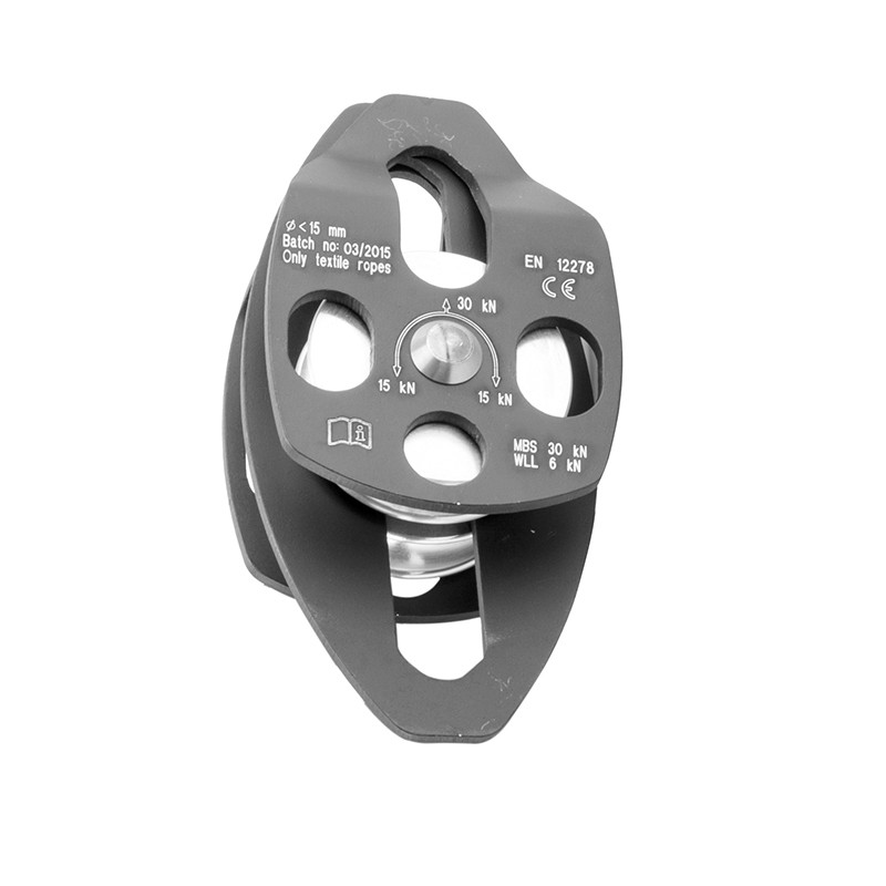 Polea Doble de Aluminio para Cuerdas de Hasta 15 Mm en 12278