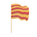 BANDERITAS "CATALUNYA" 4x3/6,5 CM SURTIDO MADERA (144 UNID.)